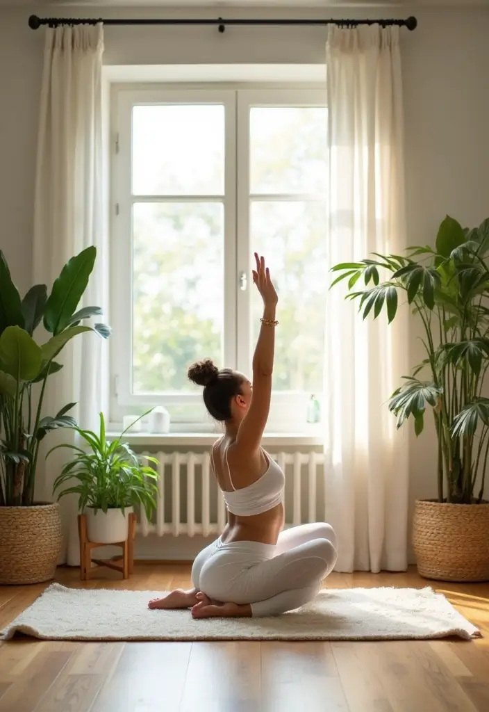 15 Home Workouts That Will Get You Fit Without Leaving the House (You’ll Love #10!) - 9. Yoga: Stretching and Strength Combined