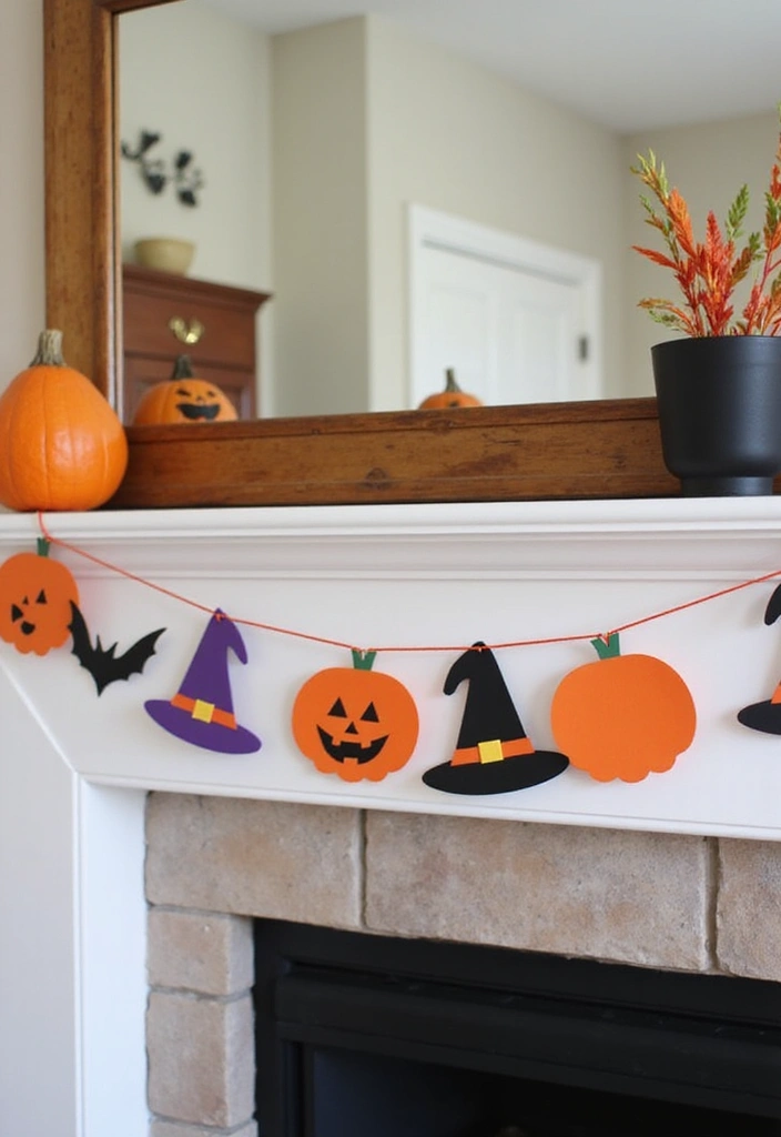 20 Creative DIY Halloween Decor Projects You Can Make for Under $20! - 12. Halloween Themed Garland