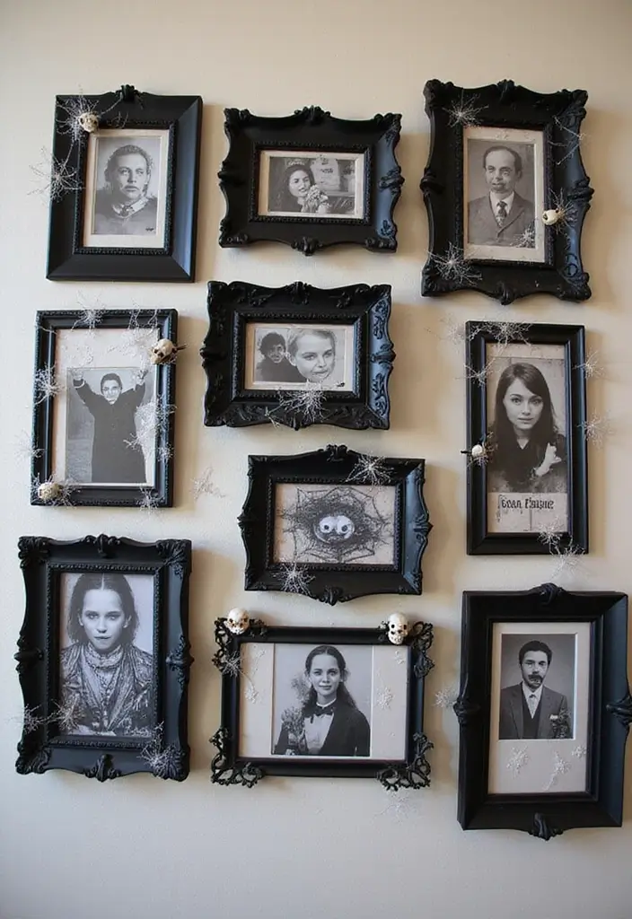 20 Creative DIY Halloween Decor Projects You Can Make for Under $20! - 14. Haunted Photo Frames