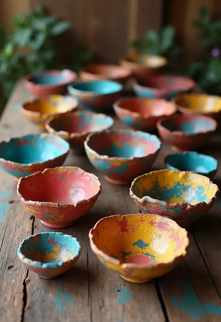 16 Easy Paper Crafts That Will Blow Your Mind (And Impress Your Friends!) - 3. Decorative Paper Mache Bowls