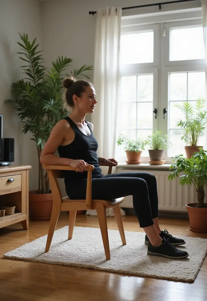15 Home Workouts That Will Get You Fit Without Leaving the House (You’ll Love #10!) - 11. Chair Dips: Strengthen Your Arms