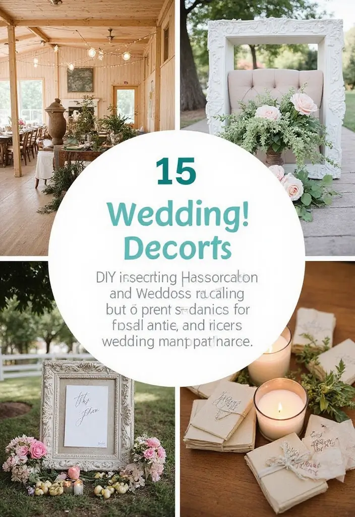 21 Stunning DIY Wedding Decor Ideas That