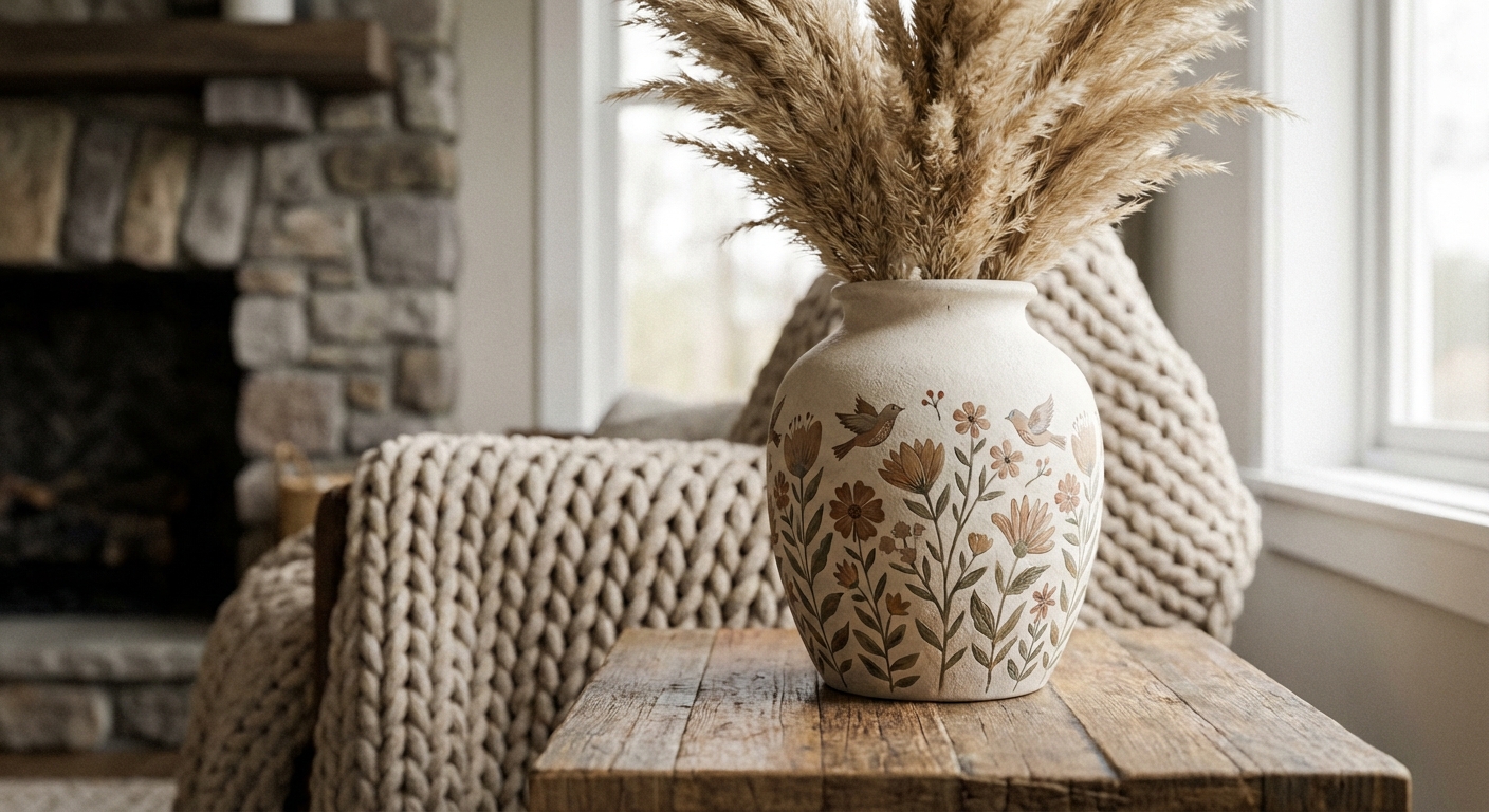 Faux-Ceramic Vase Transformation