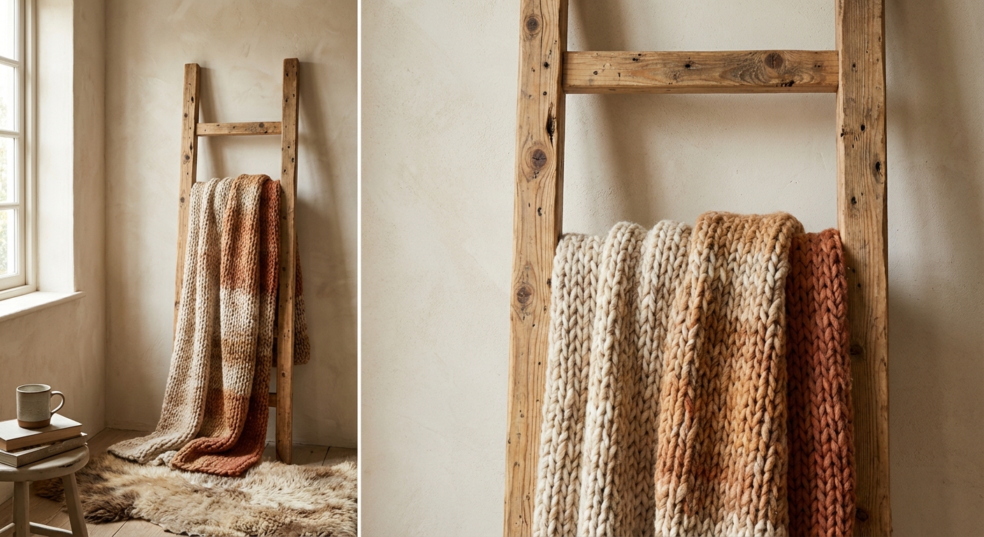 The Rustic Blanket Ladder