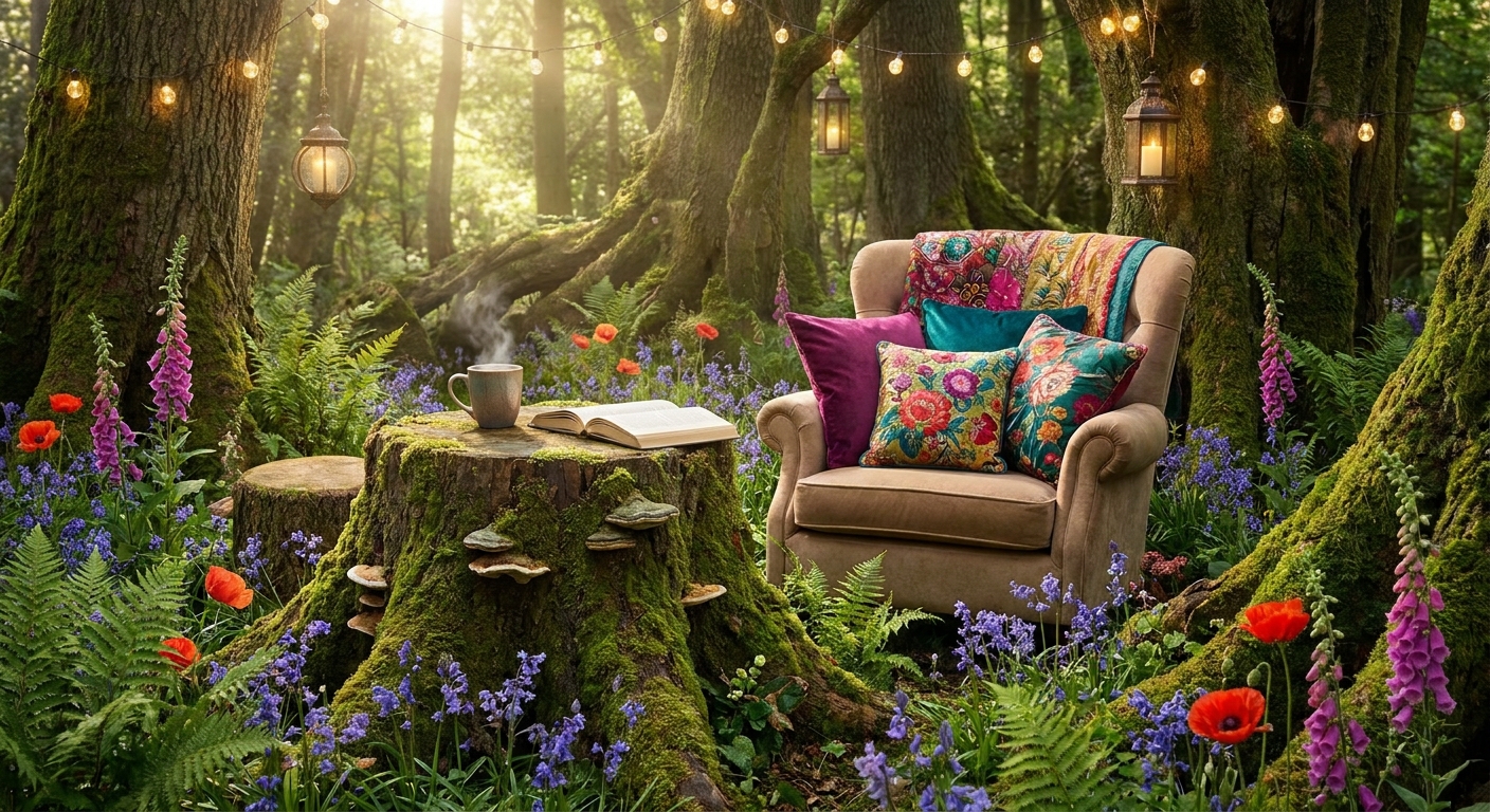 Fire pit outdoor gathering zone
