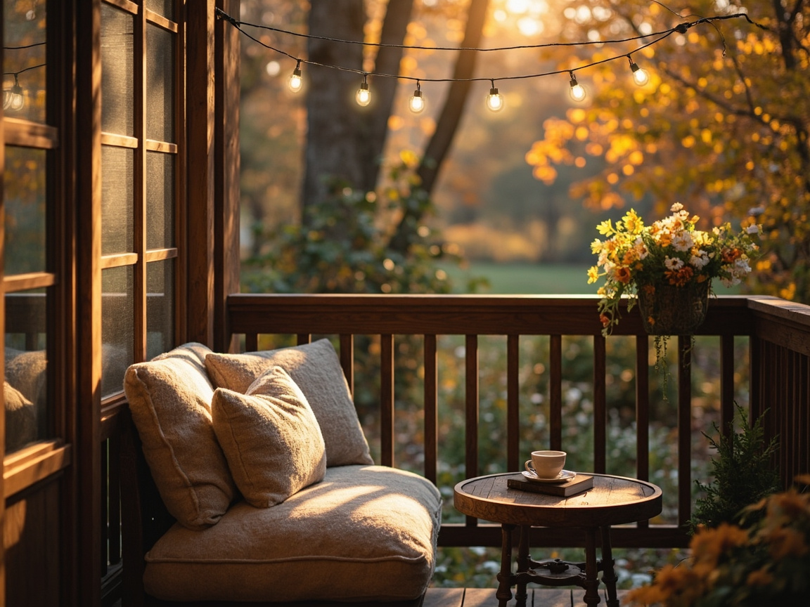 Fairy light reading corner