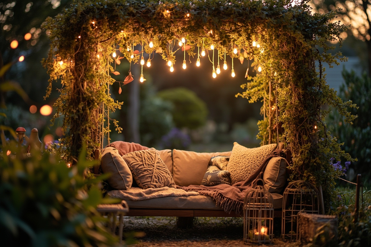 Canopy daybed reading nook