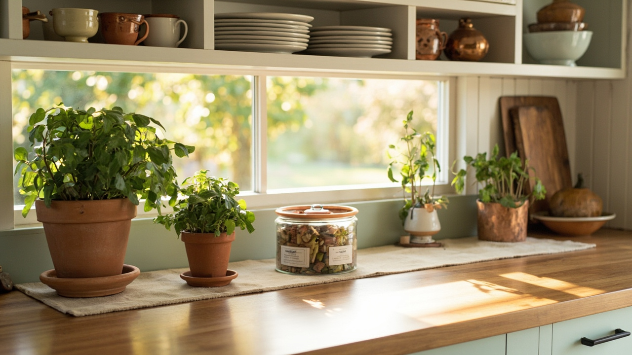 Cottagecore kitchen pantry