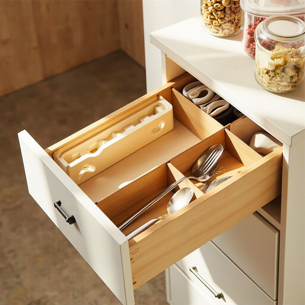 Labeled clear containers kitchen