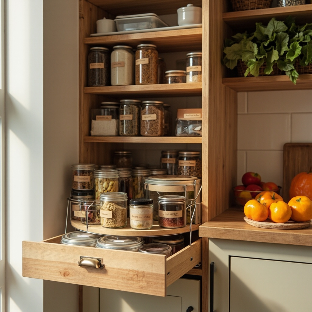 Lazy susan corner cabinet