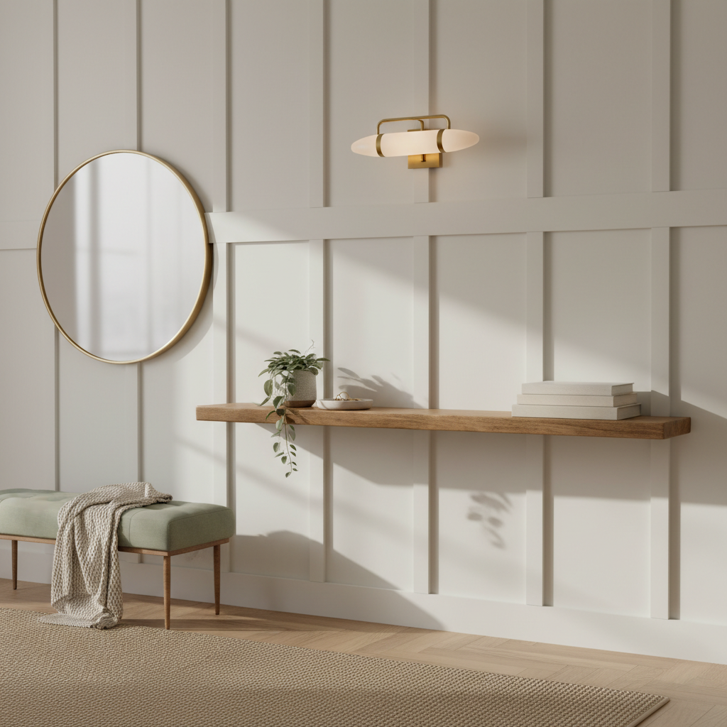 Board and Batten Accent Wall — Instant Architectural Drama — budget-friendly diy home upgrades inspiration