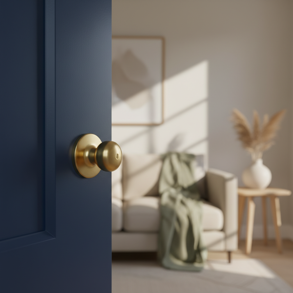 Paint Your Interior Doors — Yes, Including the Hinges — budget-friendly diy home upgrades inspiration