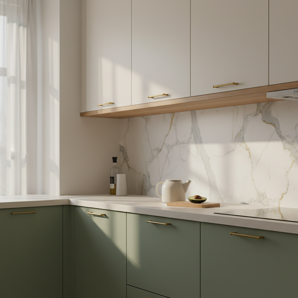Peel-and-Stick Backsplash — Renters, This One's for You — budget-friendly diy home upgrades inspiration