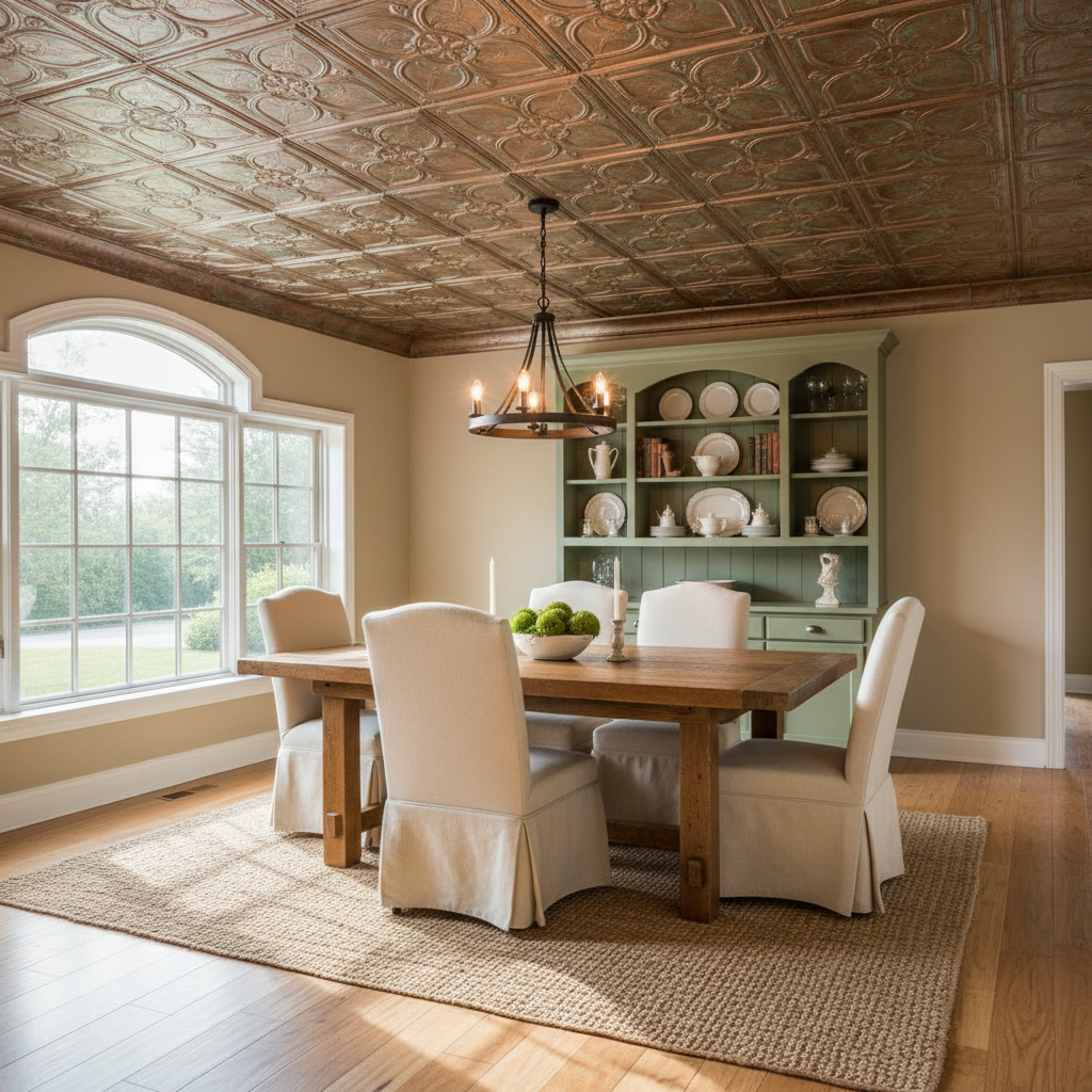 Faux Tin Ceiling Tiles — The 